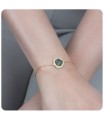 Labradorite with CZ Stones Bracelet BRS-392-GP